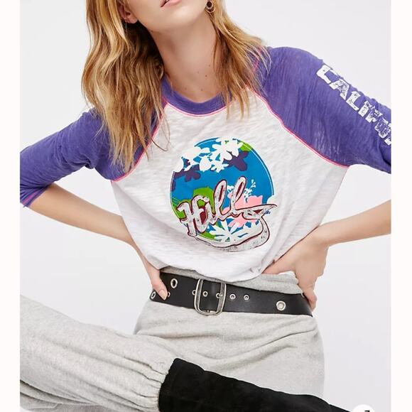 Free People The Hills Burnout Baseball Tee - Picture 7 of 7